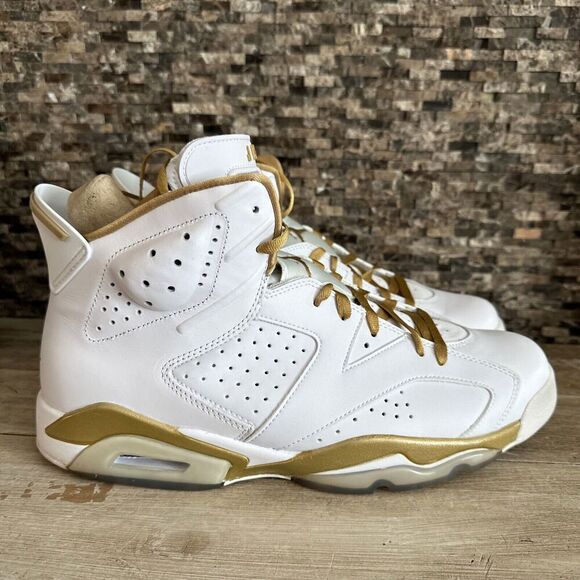 NIKE AIR JORDAN VI 6 VII 7 RETRO GOLDEN MOMENT PACK GMP WHITE BLACK GOLD NEW 13 - Picture 1 of 15